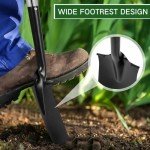 Leriton 4 Pack Heavy Duty Metal Digging Shovels