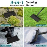 Adjustable Heavy Duty Garden Shovel and Ice Scraper