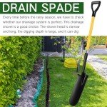 Leriton 4 Pack Heavy Duty Metal Digging Shovels