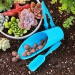 Mini Soil Scoop for Indoor Plants - Blue