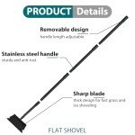Adjustable Heavy Duty Garden Shovel and Ice Scraper