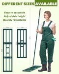 Adjustable Lawn Leveling Rake with Steel Handle