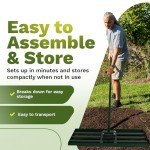 Heavy Duty Lawn Leveling Rake with Accessories