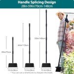 Adjustable Heavy Duty Garden Shovel and Ice Scraper