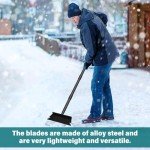 Adjustable Heavy Duty Garden Shovel and Ice Scraper