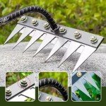 Heavy-Duty Iron Weeding Rake with Handle