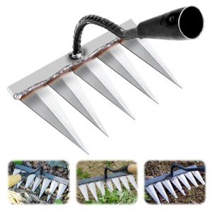 Heavy Duty Iron Rake for Gardening and Weeding
