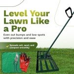 Heavy Duty Lawn Leveling Rake with Accessories