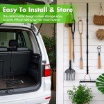 15" Heavy Duty Metal Thatch Rake with Adjustable Handle