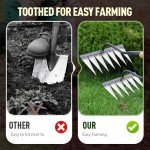 Heavy Duty Iron Rake for Gardening and Weeding
