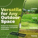 Heavy Duty Lawn Leveling Rake with Accessories