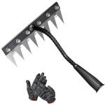 Gardenia Heavy-Duty Iron Weeding Rake - 8 Teeth