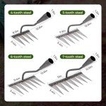 Heavy Duty Iron Rake for Gardening and Weeding