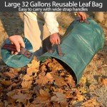 11-Tine Metal Rake with Leaf Bags and Scoops