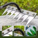 Gardenia Heavy-Duty Iron Weeding Rake - 8 Teeth