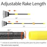11-Tine Metal Rake with Leaf Bags and Scoops