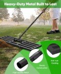 Tigerden Heavy Duty Lawn Leveling Rake Tool