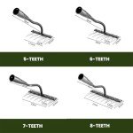 Gardenia Heavy-Duty Iron Weeding Rake - 8 Teeth