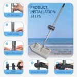 Stainless Steel Sand Flea Rake with Detachable Handle