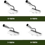 Heavy-Duty Iron Rake for Gardening and Weeding