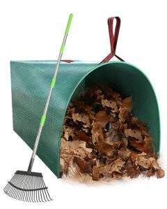 Joyhalo 65 Inch Leaf Rake and Dustpan Set