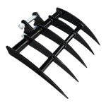 Mini Excavator Rake Attachment for Small Machines