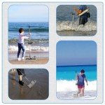 Stainless Steel Sand Flea Rake with Detachable Handle