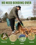 Joyhalo 65 Inch Leaf Rake and Dustpan Set