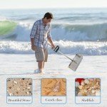 Stainless Steel Sand Flea Rake with Detachable Handle