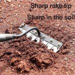 Garden Iron Rake for Effective Weeding