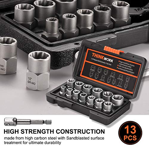 THINKWORK Bolt Extractor Set - 13+1 Pieces