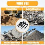 Mini Excavator Rake Attachment for Small Machines