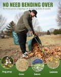 Joyhalo 63.4" Adjustable Leaf Rake and Dustpan Set