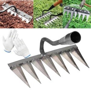 7 Teeth Heavy-Duty Iron Gardening Rake