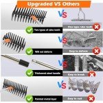 Heavy-Duty Thatch Rake with Steel Tines