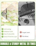Joyhalo 63.4" Adjustable Leaf Rake and Dustpan Set
