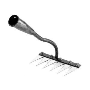 Heavy Duty Carbon Steel Garden Rake with Rubber Grip