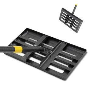 Heavy-Duty Lawn Leveling Rake with Adjustable Handle
