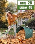 Joyhalo 63.4" Adjustable Leaf Rake and Dustpan Set