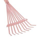 Kids Pink Leaf Rake with Metal Tines – 27