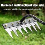 Cikiki Heavy Duty Carbon Steel Garden Rake