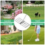 30" Heavy-Duty Stainless Steel Lawn Leveling Rake