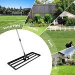 30”x10” Carbon Steel Lawn Leveling Rake