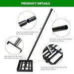 Heavy Duty 14"x10" Lawn Leveling Rake