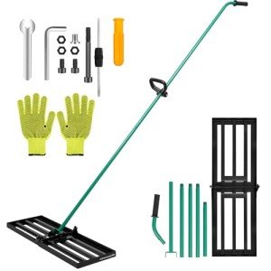 Adjustable Foldable Lawn Leveling Rake 30"x10