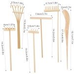 Mini Zen Garden Rake Tool Set - 6 Pieces