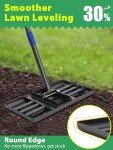 17" x 10" Heavy Duty Lawn Leveling Rake