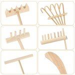 Mini Zen Garden Rake Tool Set - 6 Pieces