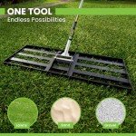 Heavy Duty 30" Lawn Leveling Rake Tool