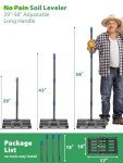 17" x 10" Heavy Duty Lawn Leveling Rake